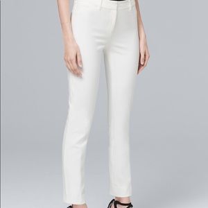 White House Black Market White Slim Fit Ankle